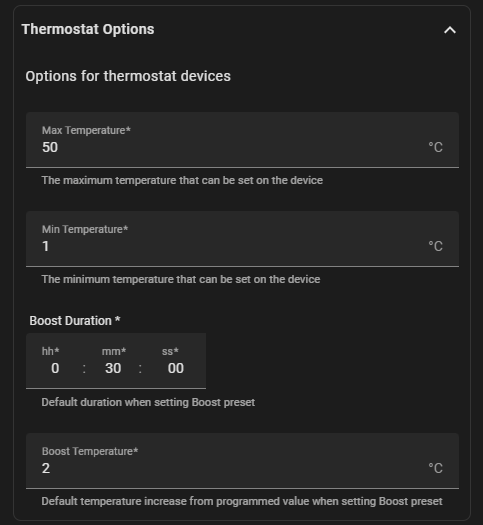 ThermostatOptions